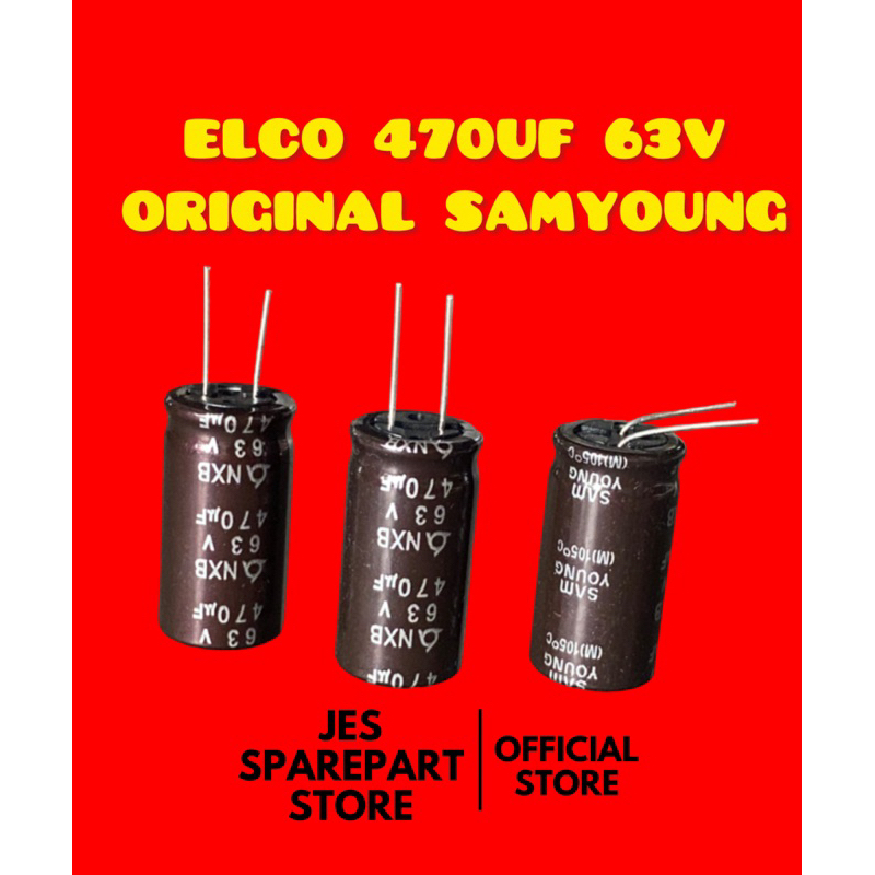 ELCO 470UF 63V ORIGINAL SAMYOUNG