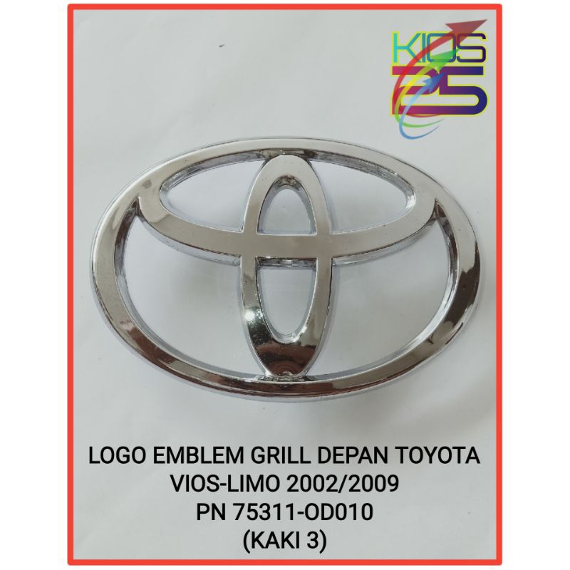 LOGO EMBLEM GRILL DEPAN TOYOTA VIOS-LIMO