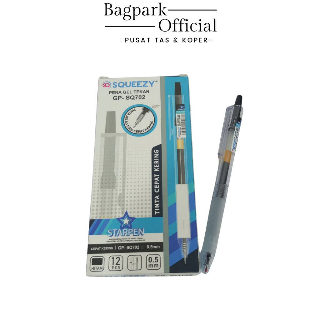 

Pulpen Bolpen Gel Pen SQUEEZY Pulpen Gel Tekan SQUEEZY GP-SQ702 STARPEN 0.5mm Pulpen Tinta Pena Sekolah Pena Office Kantor