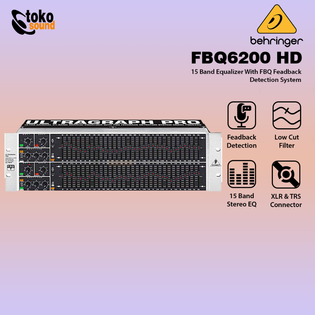 Behringer Ultragraph Pro FBQ6200HD 31-band Stereo Graphic Equalizer