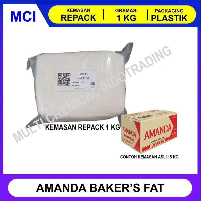 

AMANDA MENTEGA PUTIH BAKER'S FAT / SHORTENING REPACK 1 KG