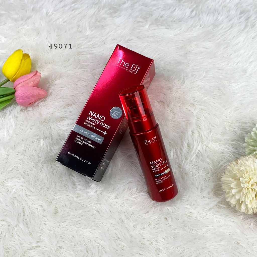 ADVANCED WHITENING THE ELF NANO WHITE DOSE PREMIUM WHITE PLUS+ 60ML SPECIAL INTENSE FORMULA RED EXTR