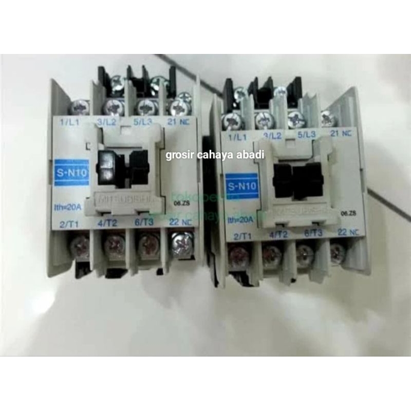 Kontaktor Mitsubishi S-N10 110V 3P 20A / Contactor Mitsubishi / Original Mitsubishi