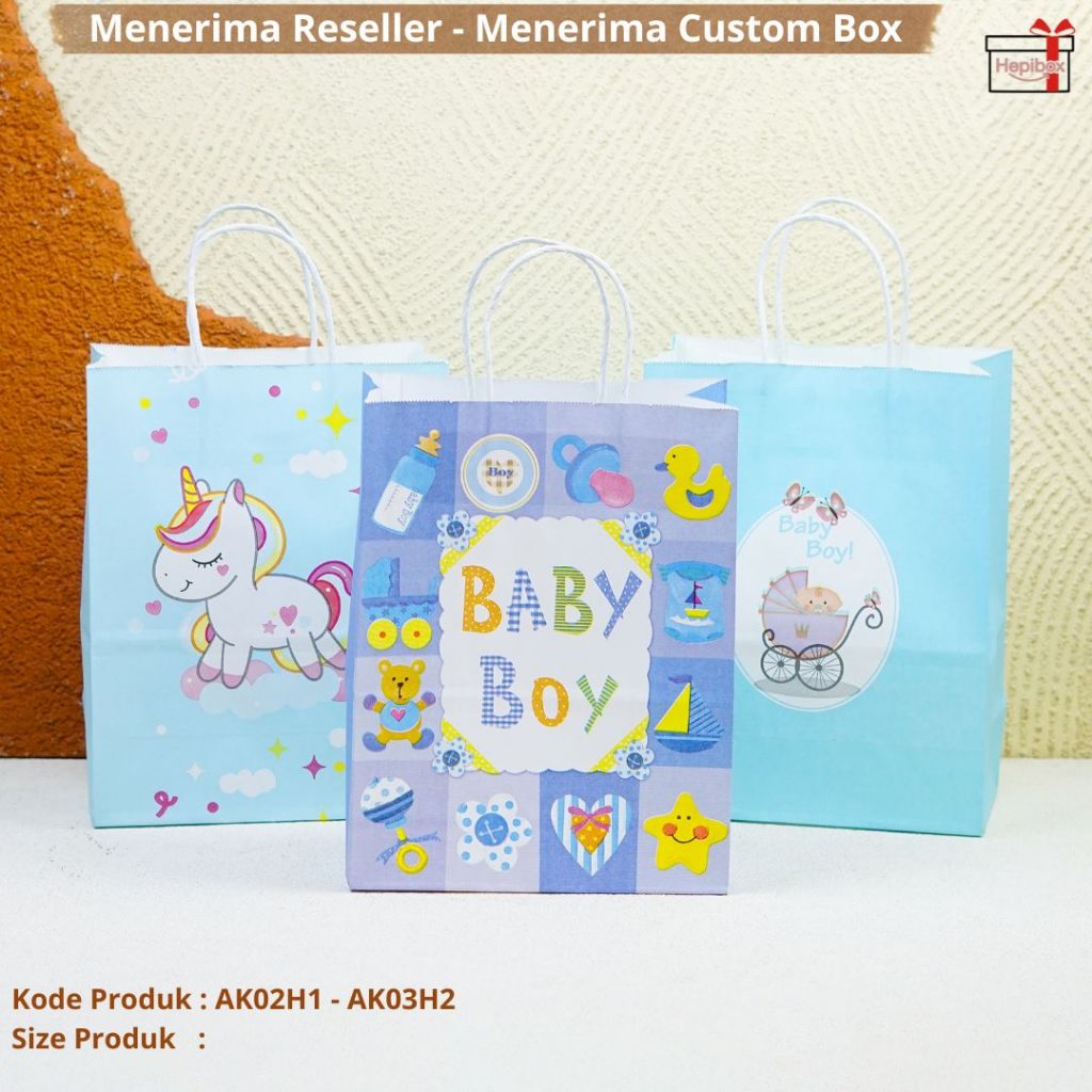 

Tas Kado / Paperbag Souvenir / Goodiebag Hampers / Paper Bag Gift Kado / AK02H1-AK03H1