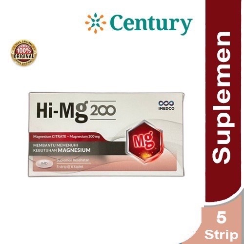 Imedco Magnesium Hi-Mg 200 mg 30 tablet/ Magnesium Citrat/ Keram Otot