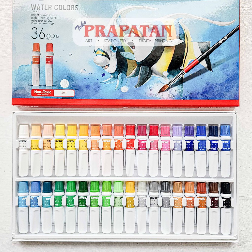 

Joyko Watercolor Set 36x6ml | Cat Air Set