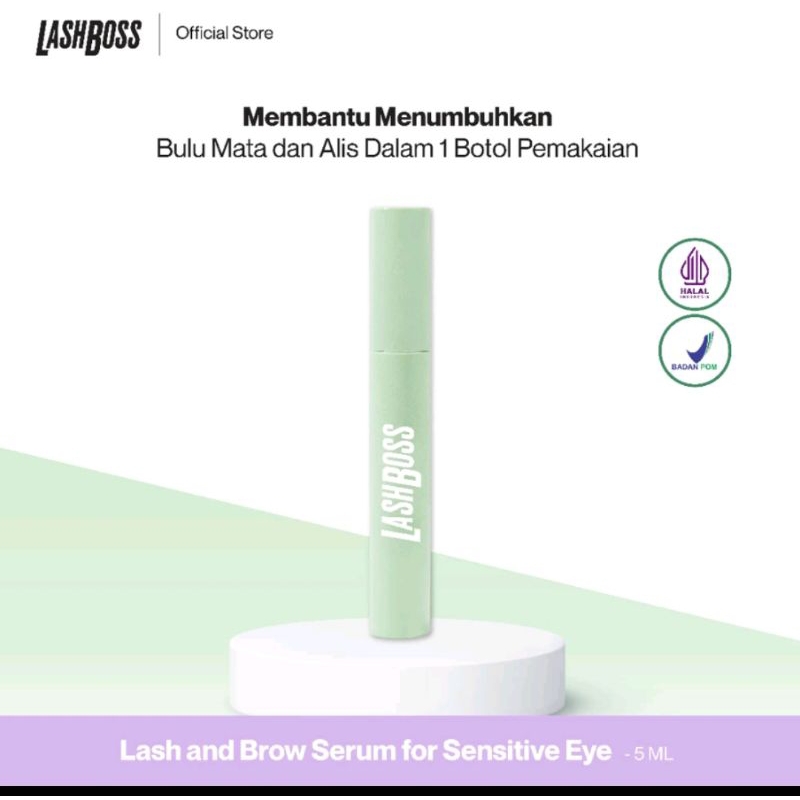 LashBoss Brow & Eyelash Serum sensitive friendly