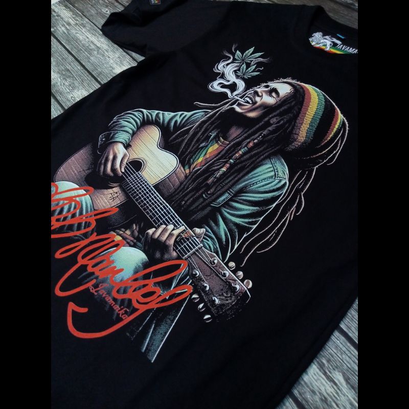 Kaos Bob Marley Baju Bob Marley T shirt Rasta Kaos Rasta Original Javamaika Rasta Apparel