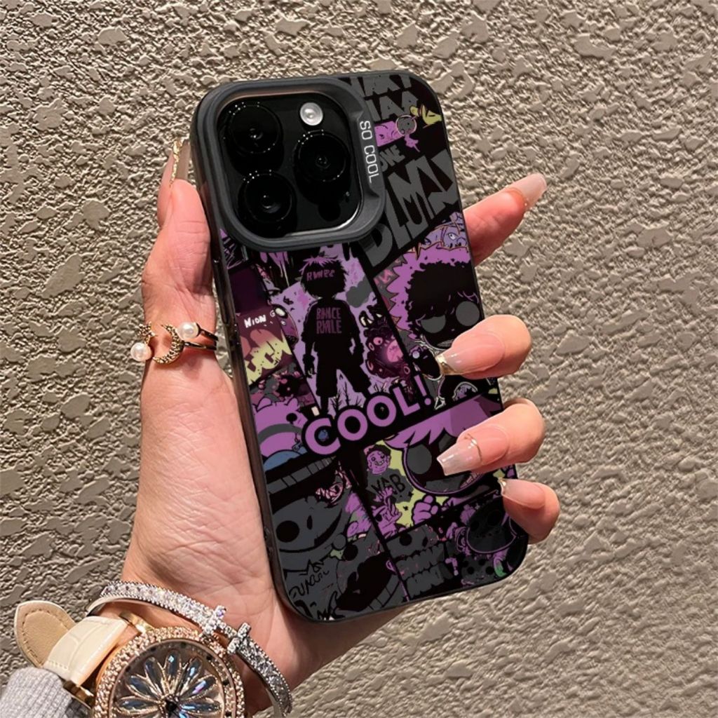 RCI304 PREMIUM MATTE HARD CASING HP PURPLE COOL CASE AESTHETIC COMPATIBLE FOR IPHONE 7 8 7PLUS X XR 