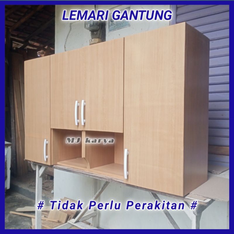 KINCEN SET ATAS LEMARI DAPUR TEMPEL GANTUNG DINDING KAYU SERBAGUNA
