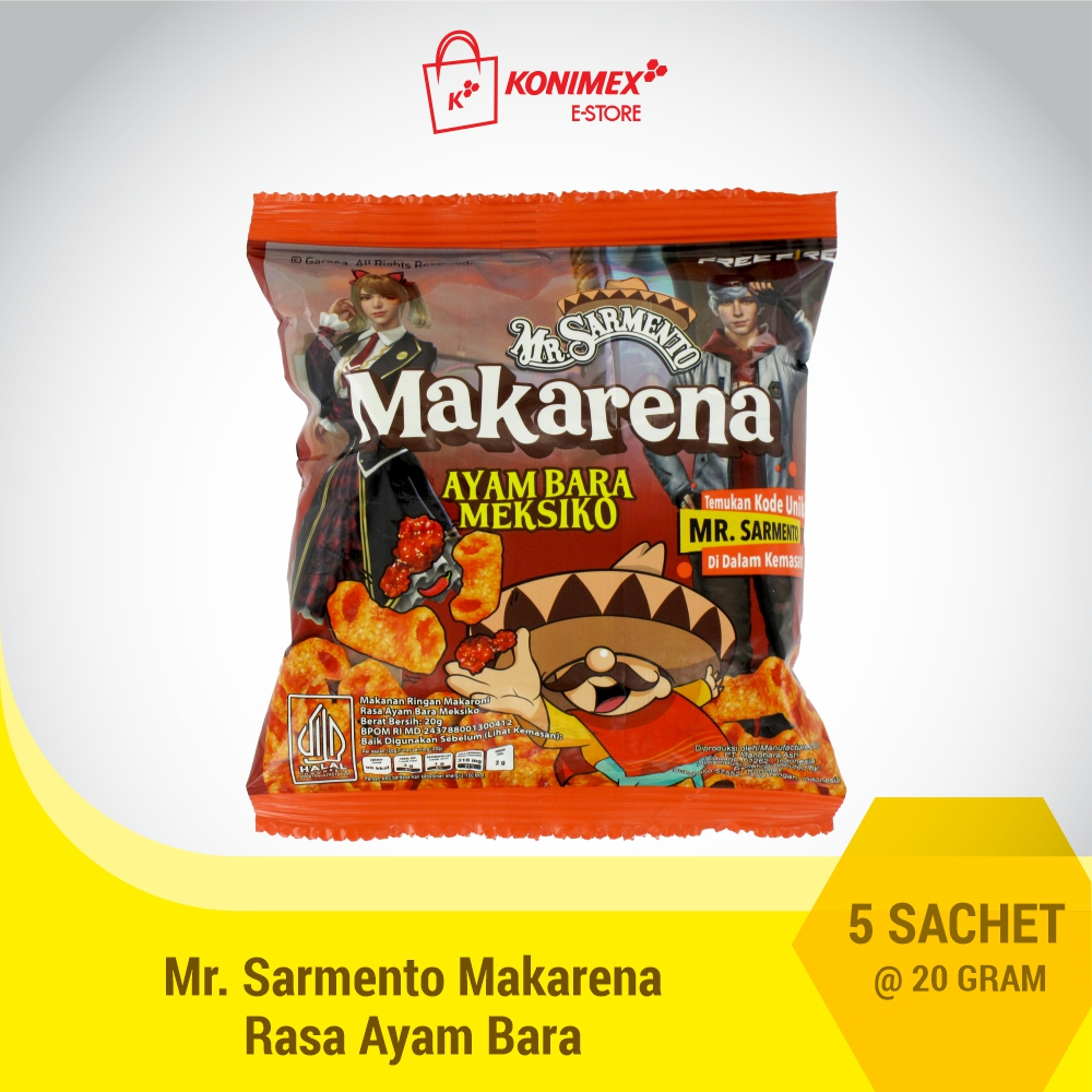 

Mr Sarmento Makarena Rasa Ayam Bara 20 G - 5 sachet