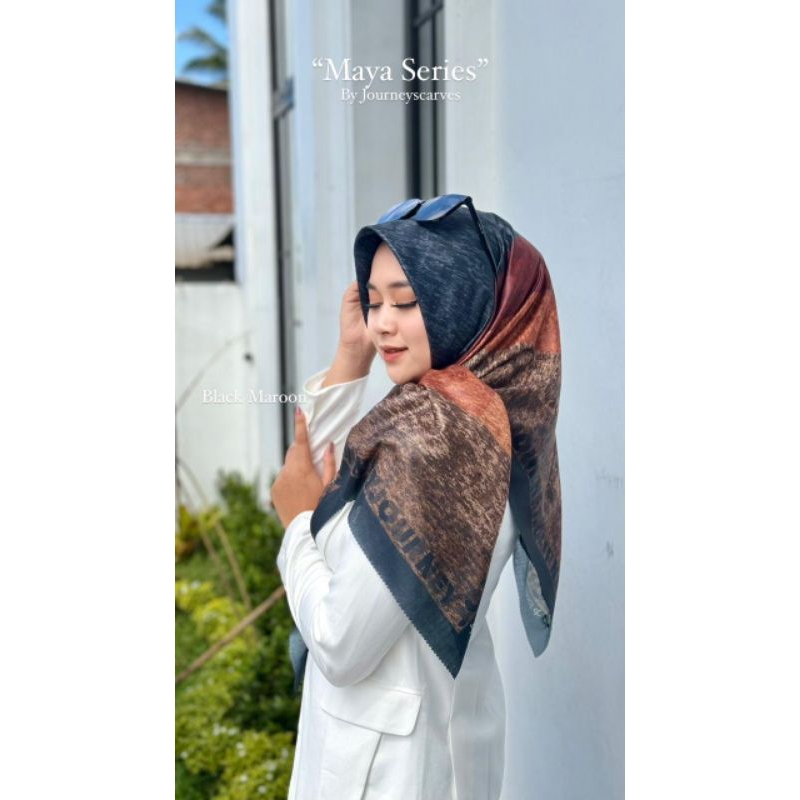 journey Maya Mala series hitam lilac Jilbab JP terbaru