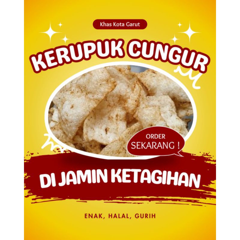 

Kerupuk Kulit Cungur (Kerupuk Kikil) Asli Khas Garut