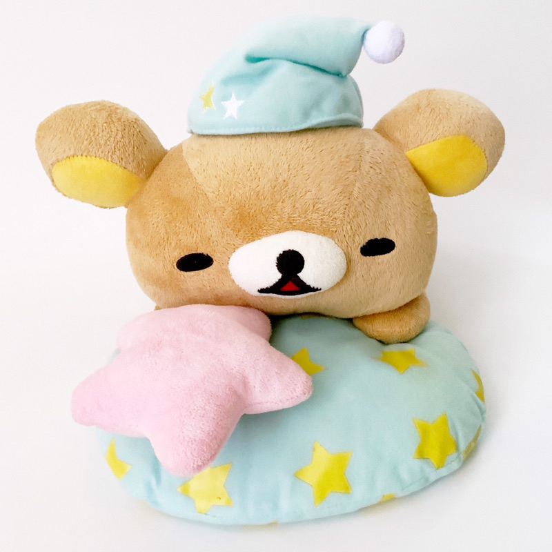 Rilakkuma Limited Edition Dreaming Sleepy Rilakkuma with Cushion Nuigurumi Plush Plushie Boneka Rila