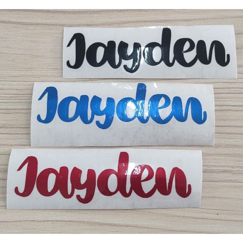 

PROMO 10 GRATIS 1 Stiker Vinyl Nama Tumbler alat tulis buku Personal Custom WATERPROOF