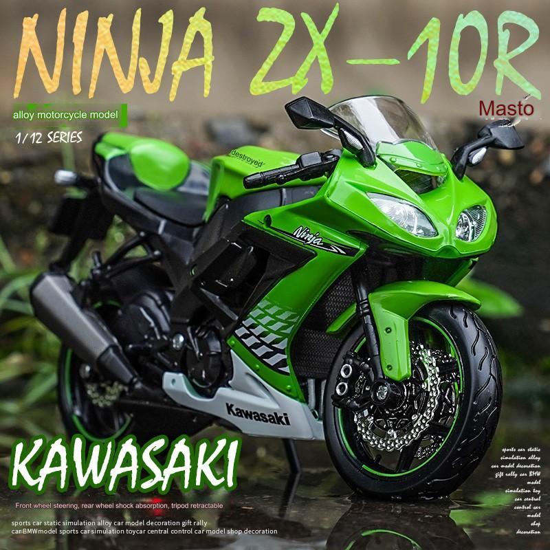 Diecast Maisto Motor Kawasaki Ninja ZX-10R dan Z900 RS Scala 1:12