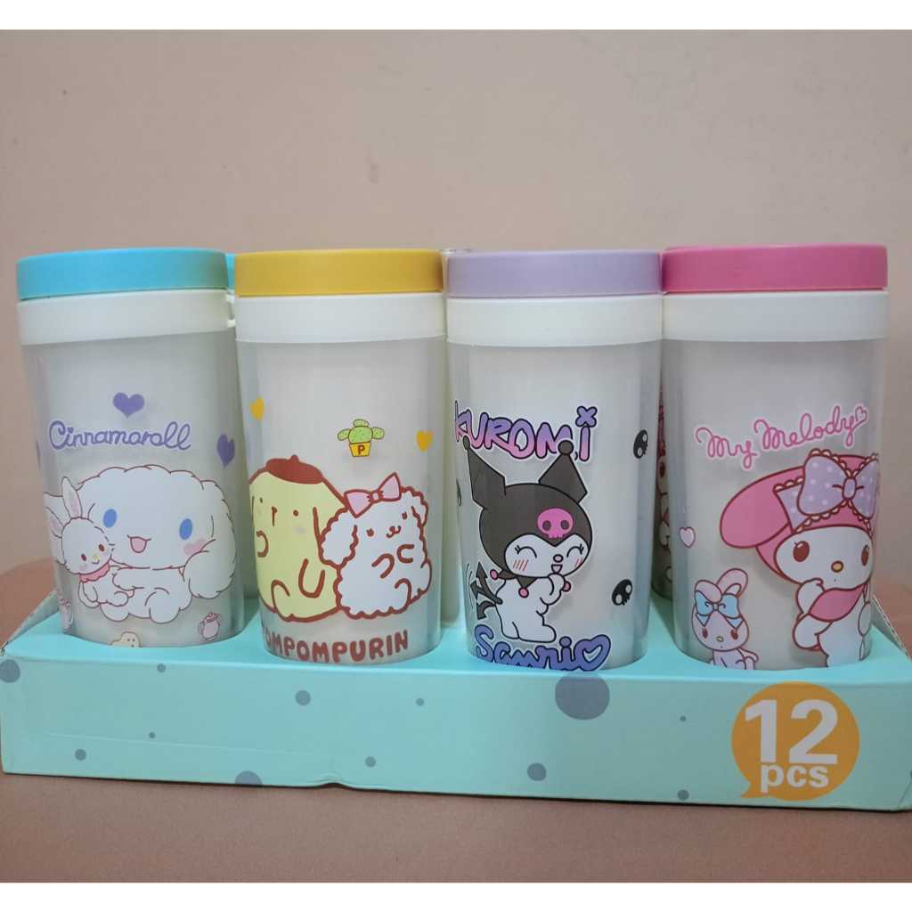 TUMBLR SANRIO + TALI TAMBLER SANRIO GELAS TUMBLR KUROMI BOTOL MINUM TUMBLR MELODY CINAMOROLL BOTOL A