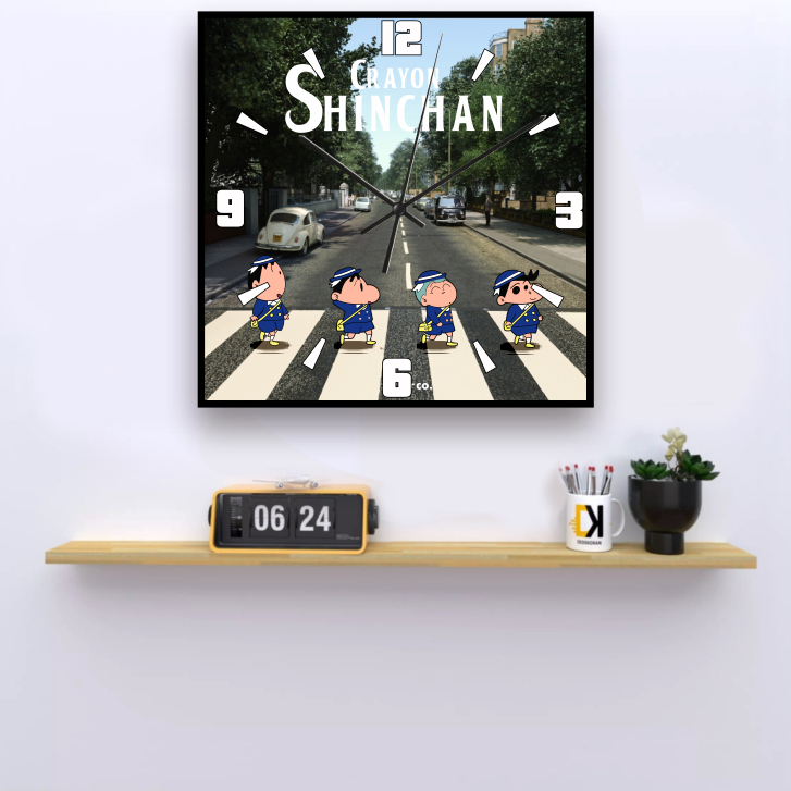 KARIMAKE Jam Dinding Anime CRAYON SHINCHAN Jam Anime