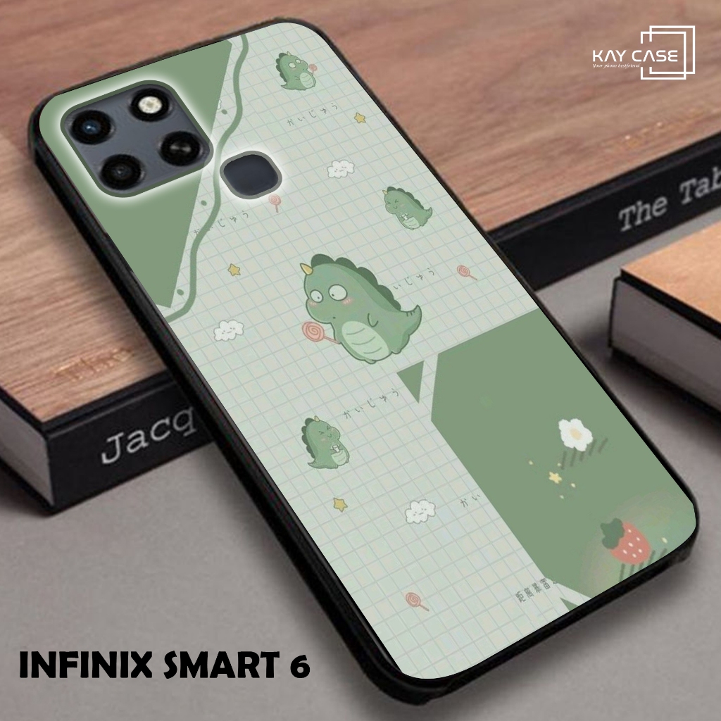 [A01] DINO LUCU-Case INFINIX SMART 6 - Casing INFINIX SMART 6 -  INFINIX - Custom type Case Hp - Cas