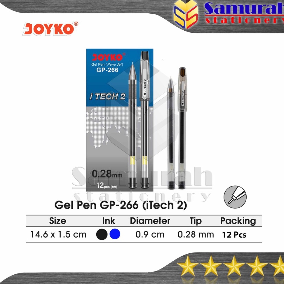 

ART G14X Gel Pen Joyko I Tech 2 GP 266 Pulpen GelPen ITech 2 GP266 28 mm
