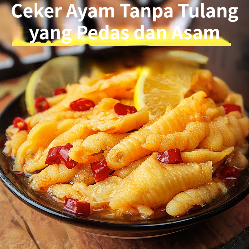 

Family Snack Ceker Ayam Tanpa Tulang / spicy&lemon / Ceker Ayam Asam Pedas 200gr