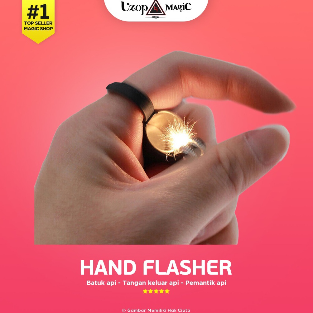 KODE Q24L Hand Flasher  Tangan keluar api  Batuk api  Alat sulap Uzop Magic