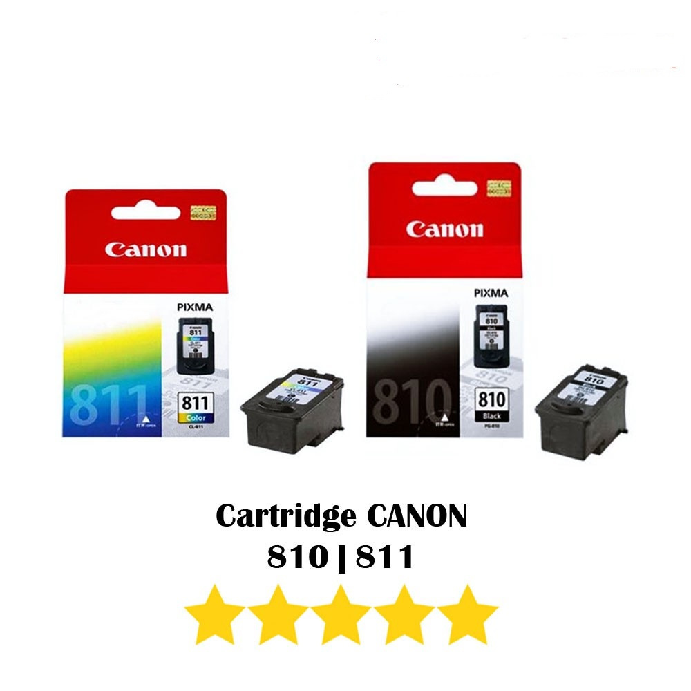[ARS] Cartridge CANON 810 (Black/Hitam) 811 (Color/Warna)