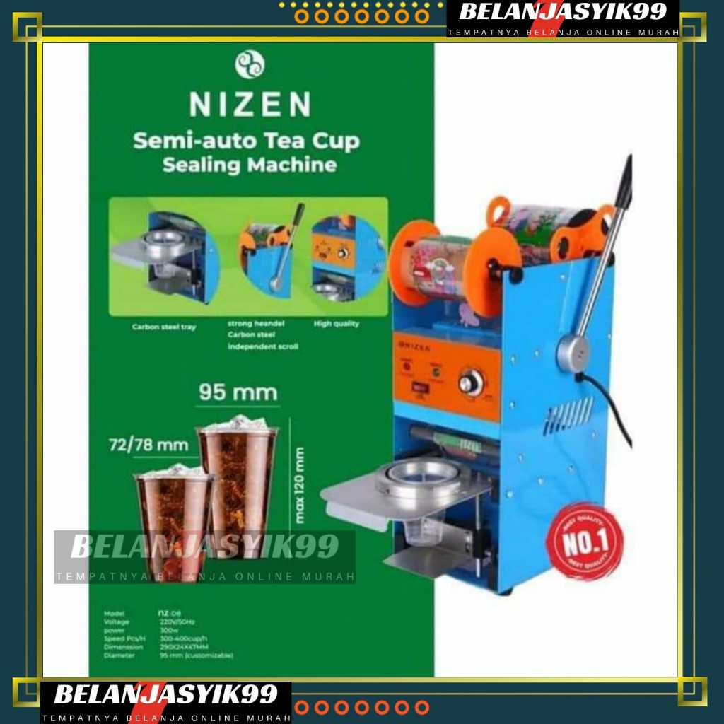 CUP SEALER NIZEN / SEALING MACHINE NIZEN 22 OZ / GELAS JUMBO CUP SEALER / MESIN PENYEGEL GELAS PLAST