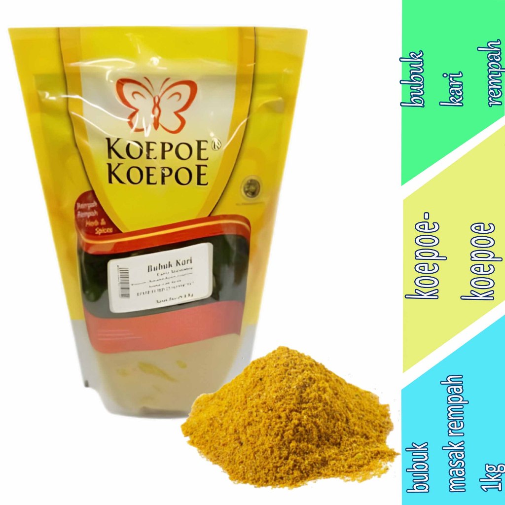 

Bubuk Rempah Masak Kari - Koepoe-Koepoe - Bubuk Kari Pouch - 1kg
