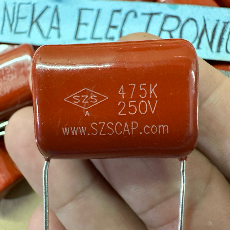 KAPASITOR 475K 250V ORIGINAL SZS CAPASITOR 475 K 250 V