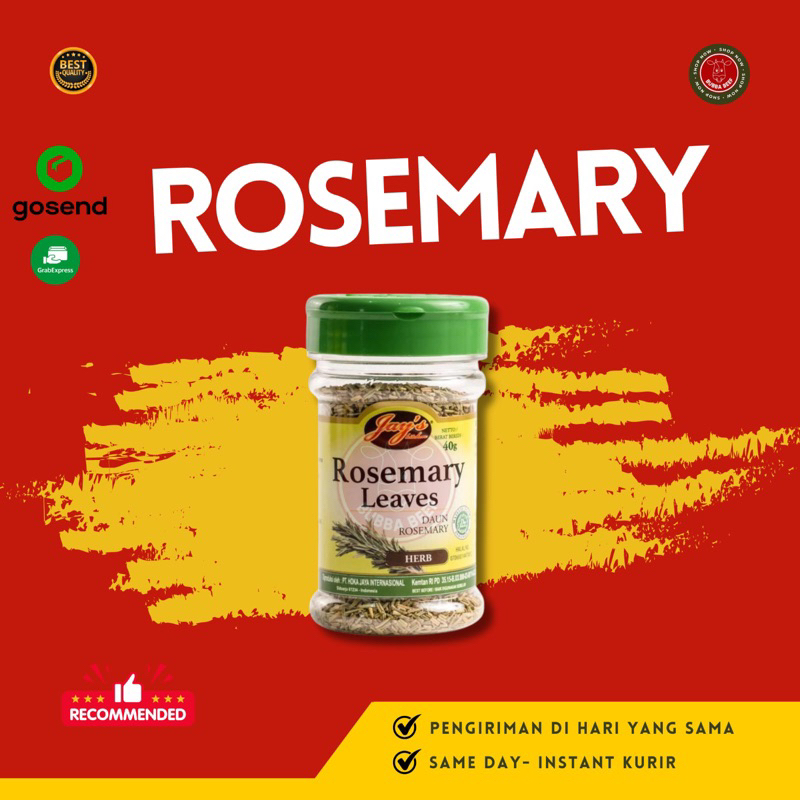 

Daun Rosemary Jay's Kitchen/Bumbu Kering Rosemary/Daun Rosmery Kering/Bumbu Steak Instan/Bumbu Daging Steak/Bumbu Masak Steak/Bumbu Rempah Daun Rosmery/Bumbu Rempah Import