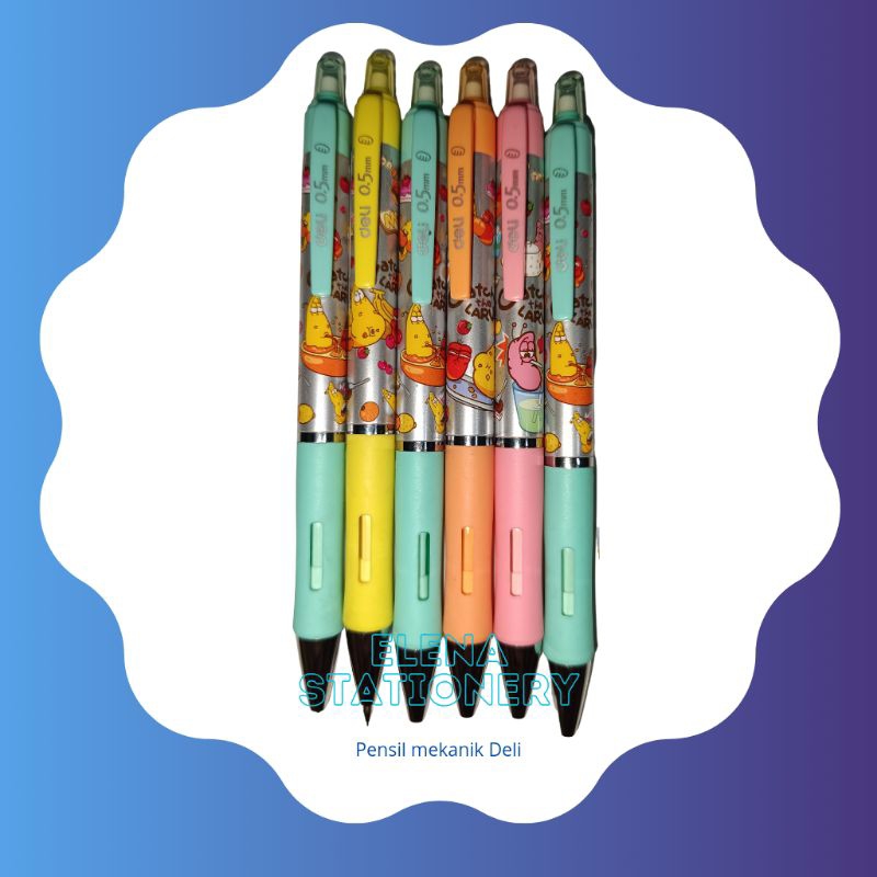 

pensil mekanik merk deli / pensil tik tek