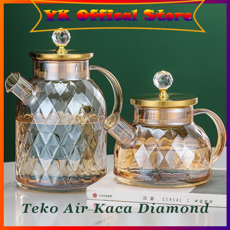 Teko Air Kaca Diamond / Ketel Air Minum / Pitcher / Jug