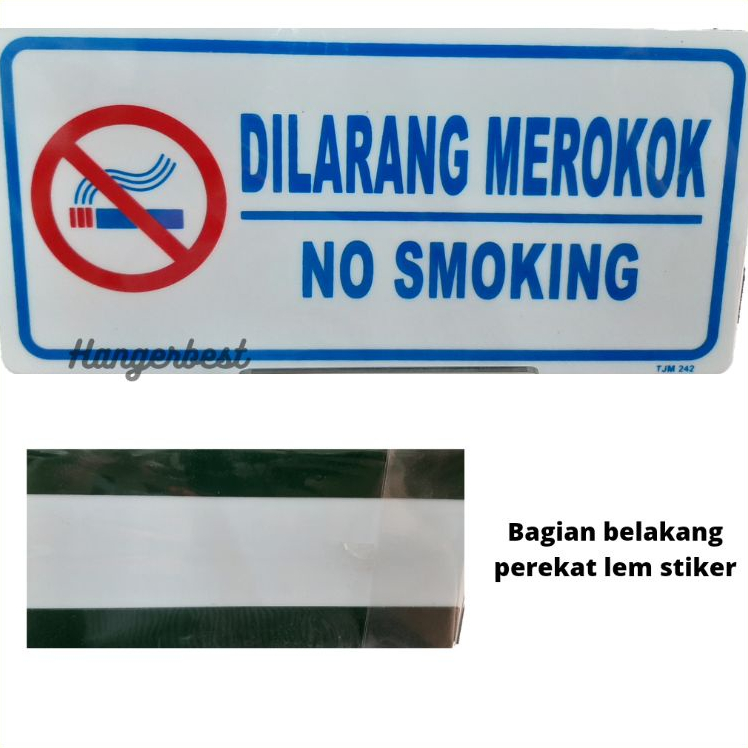 

Sign Dilarang Merokok Akrilik / No Smoking / Papan Dilarang Merokok No Smoking Area