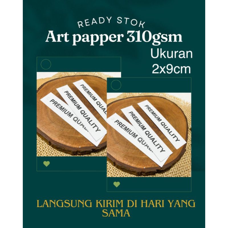 

Hangtag Art papper/Ready stok