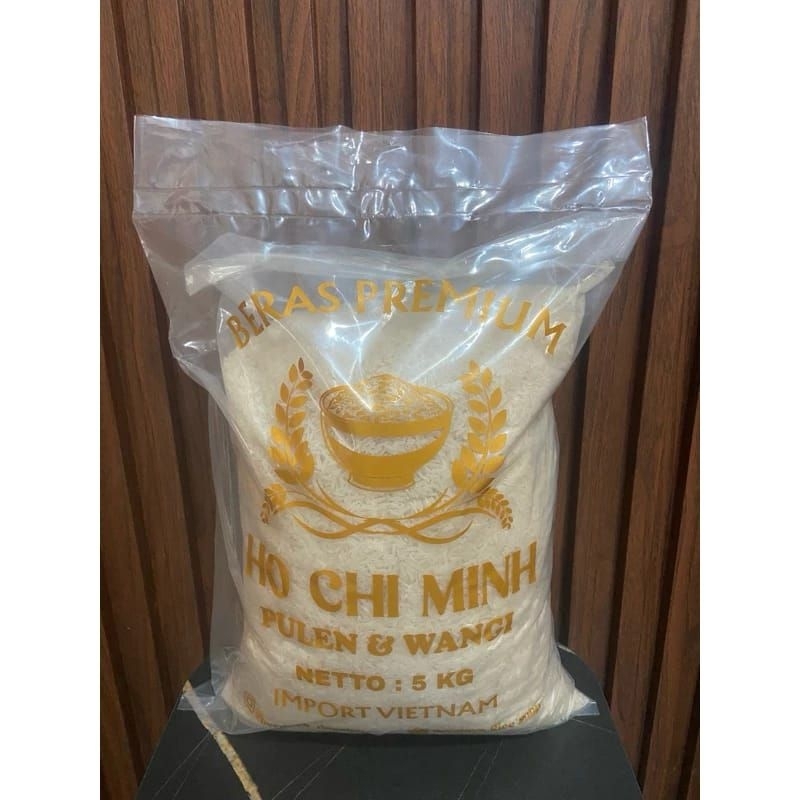 

Beras Super Premium Ho Chi Minh 5 Kg (Import Vietnam) Kualitas GRADE A Wangi, Pulen, Enak