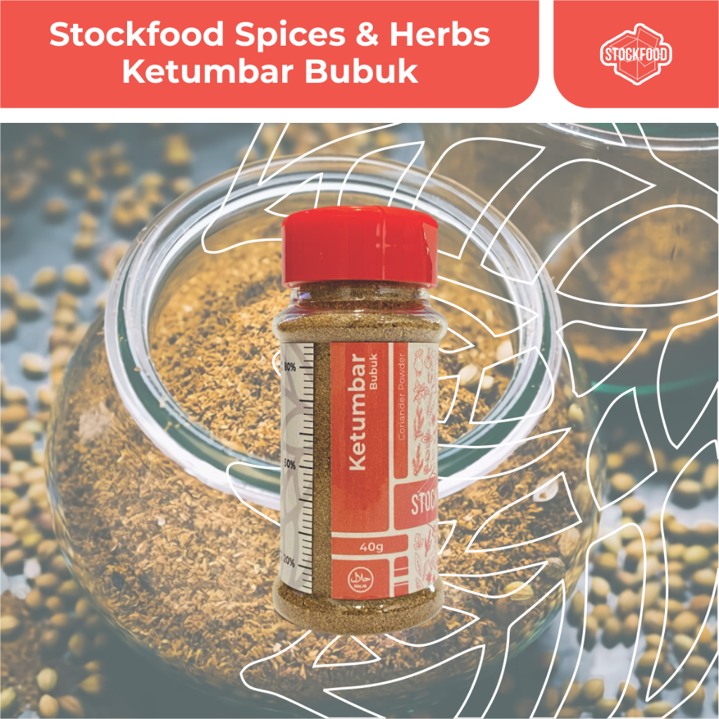

Ketumbar Bubuk / Coriander Powder - Stockfood Spices & Herbs Bottle Pack (netto : 45 g)