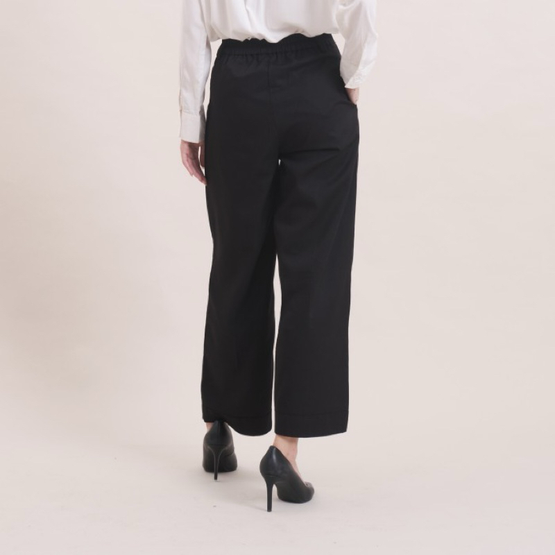 Giyomi Wide Leg Pants Black - size L