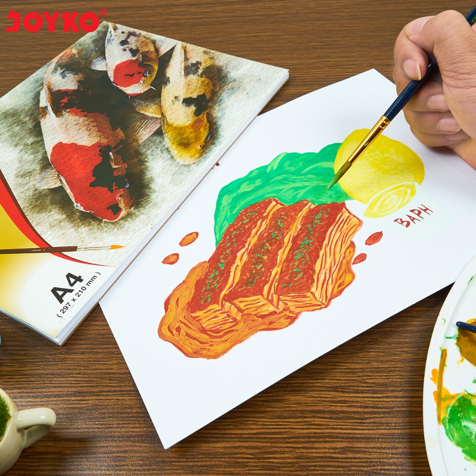 

ART M32Z Joyko Watercolour Pad A4 Buku Gambar Cat Air Joyko Akrilik PAD2