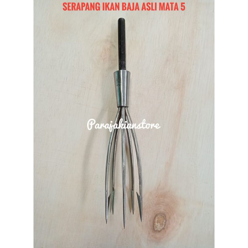 serapang ikan, serampang ikan, berburu ikan tradisional mata 5, tebal