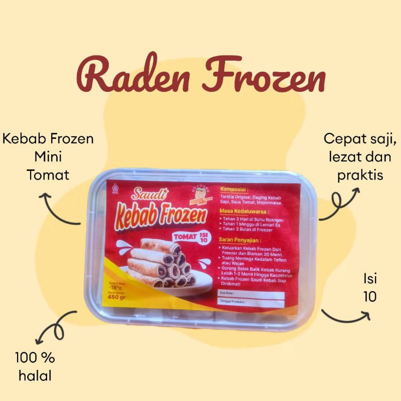 

Kebab Frozen ukuran mini isi 10pcs