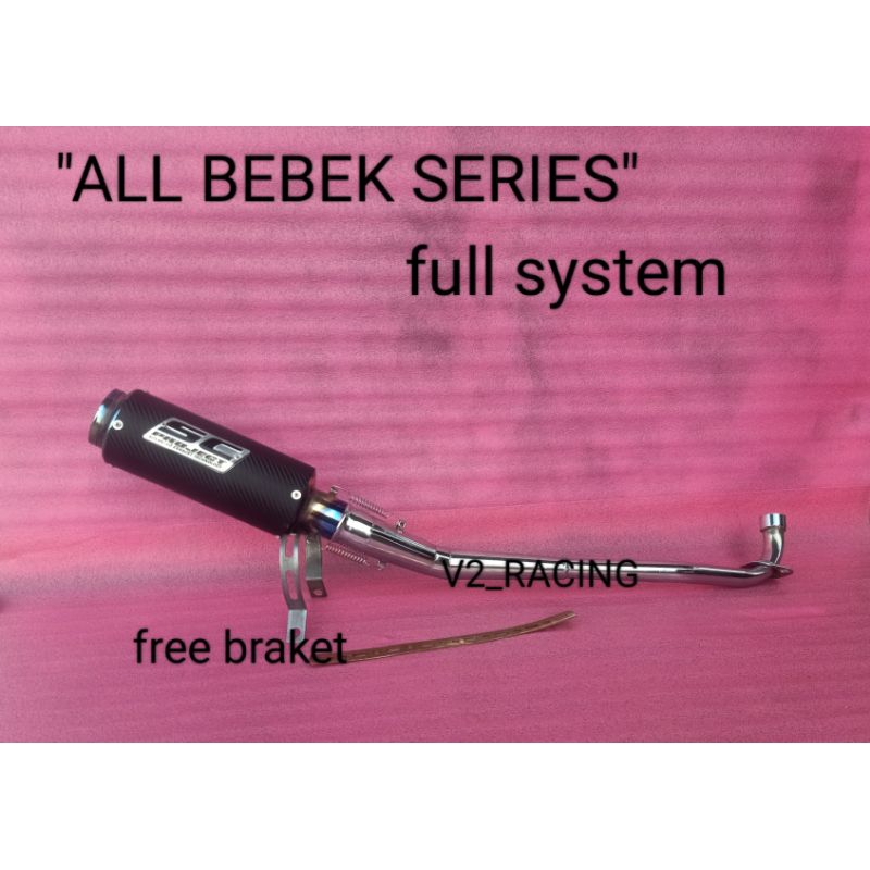 knalpot racing SC PROJECT KARBON Supra Jupiter smas Shogun revo