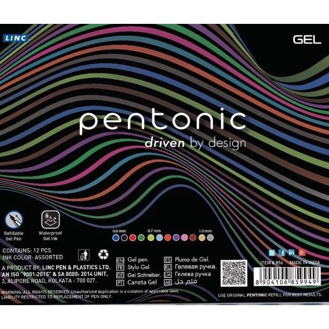 

KODE Y5U9 Pentonic Gel Driven 12 Color