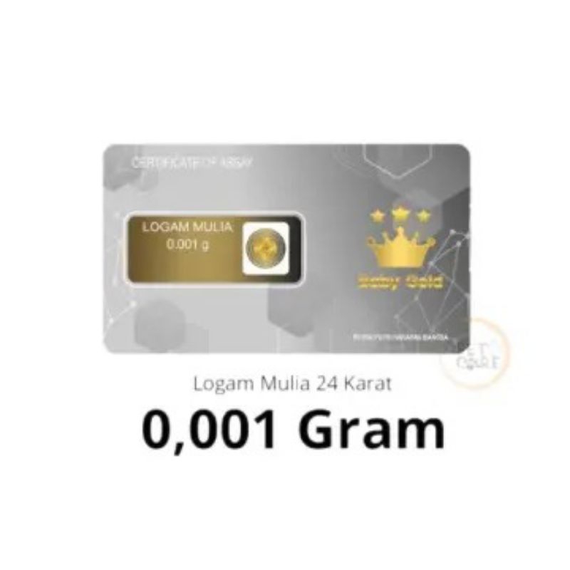 BABY GOLD / BABYGOLD 0.001 GRAM / BABY GOLD 0.001 GR 0.001 GRAM / LOGAM MULIA 0.001 GRAM