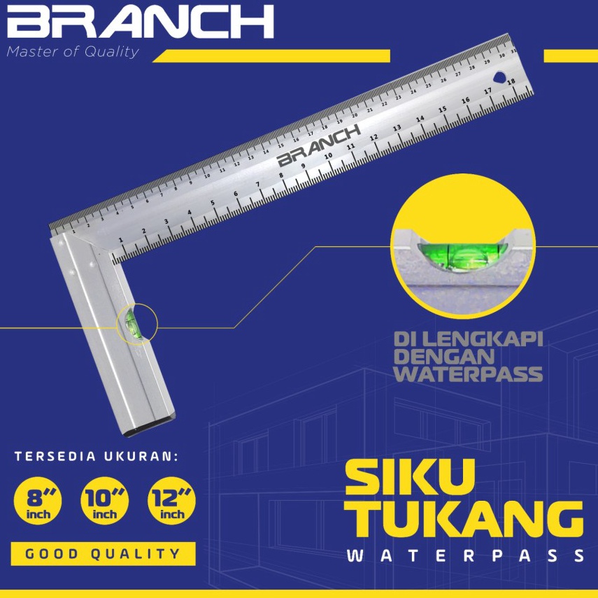 

ART K56R BRANCH PENGGARIS SIKU TUKANG ALUMINIUM WATERPASS 25 CM 1 BSK21