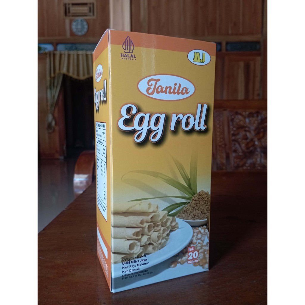 

Mitra Jaya Egg Roll Janila (Jagung dan Ikan Nila) 200 gr