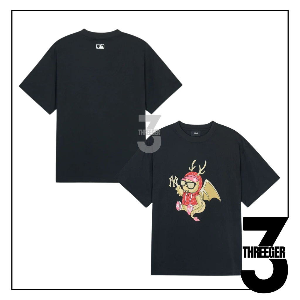 MLB NY Dragon Tee Black Original