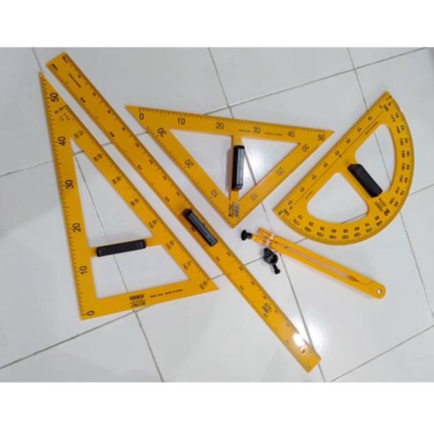 

ART X64V penggaris plus jangka set isi 5 item whiteboard