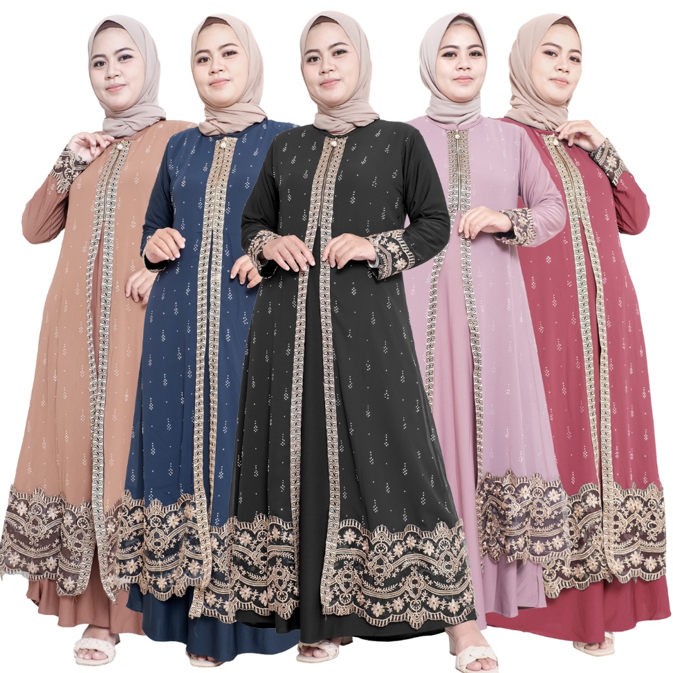 1212 Brands Festival Comera Fashion Baju Gamis Abaya Turkey Hitam Model Terbaru Abaya Dilara