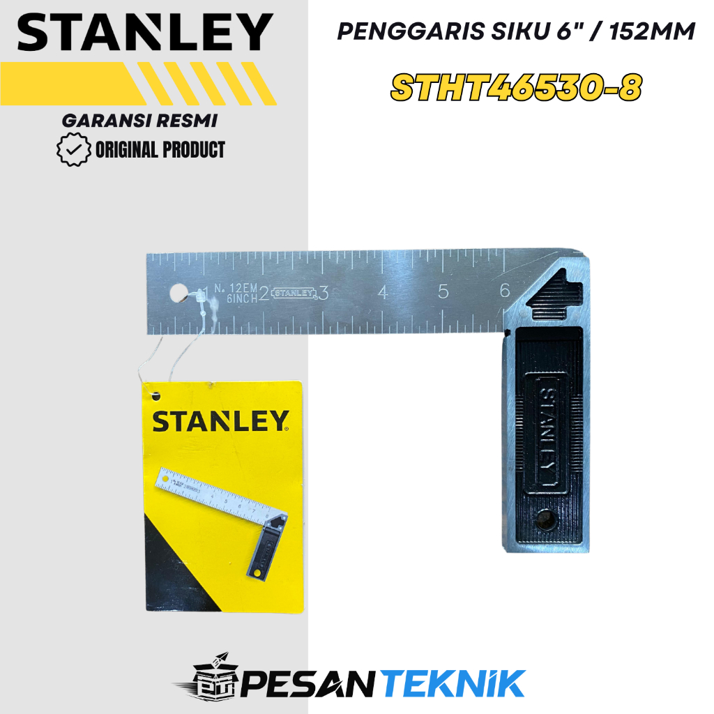 

Penggaris Suku 6inch Try Square Professional Stanley STHT46530-8